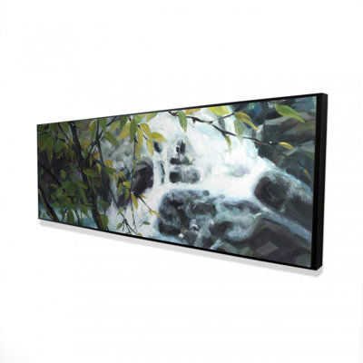 Art mural encadré gris "Peaceful Fall"