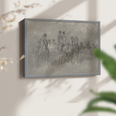 Vintage Sketch Work-XXII -Framed Print - Restickable