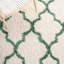Suez Geometric Ivory/Green Area Rug-1373355131