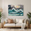Art mural vert en métal Coastal Ocean Estate Collection-1054516565