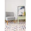 Tapis géométrique rose / bleu-554684014