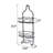 Three-tier Hanging Shower Caddy with Hooks, Bathroom Shower Organizer