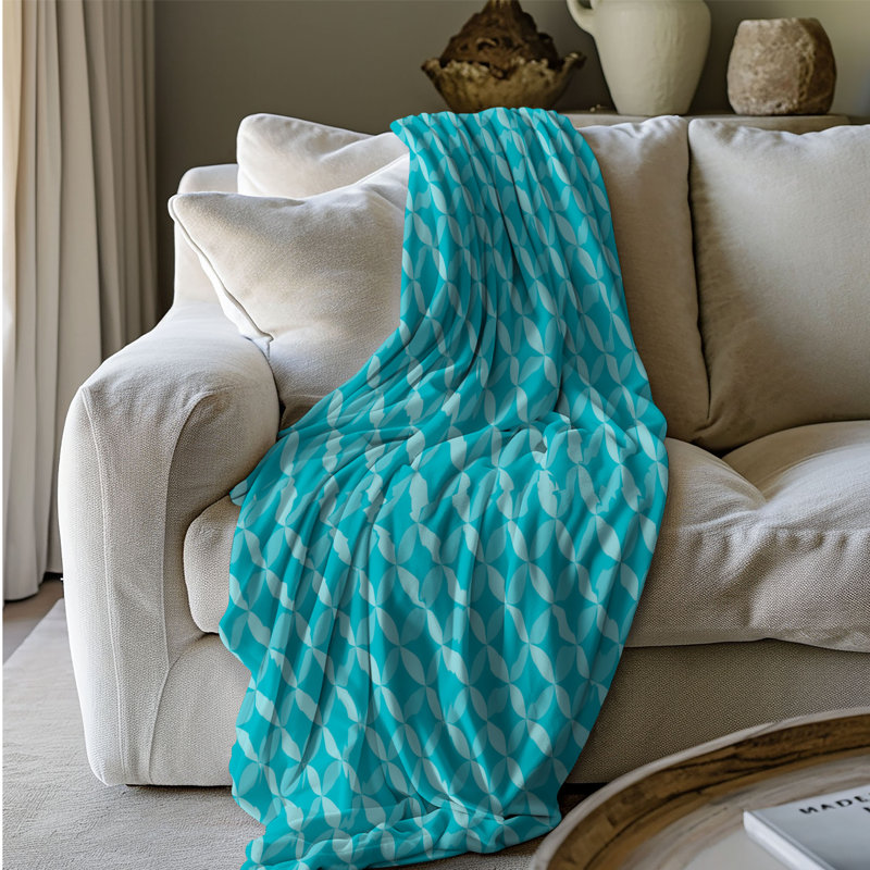 Beach Blues - 1 pièce Sherpa Premium, L 60 po x l 50 po