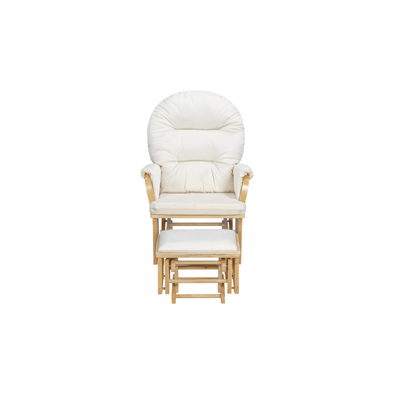 Fauteuil à bascule et repose-pieds Monti, Poetic Natural, Beige