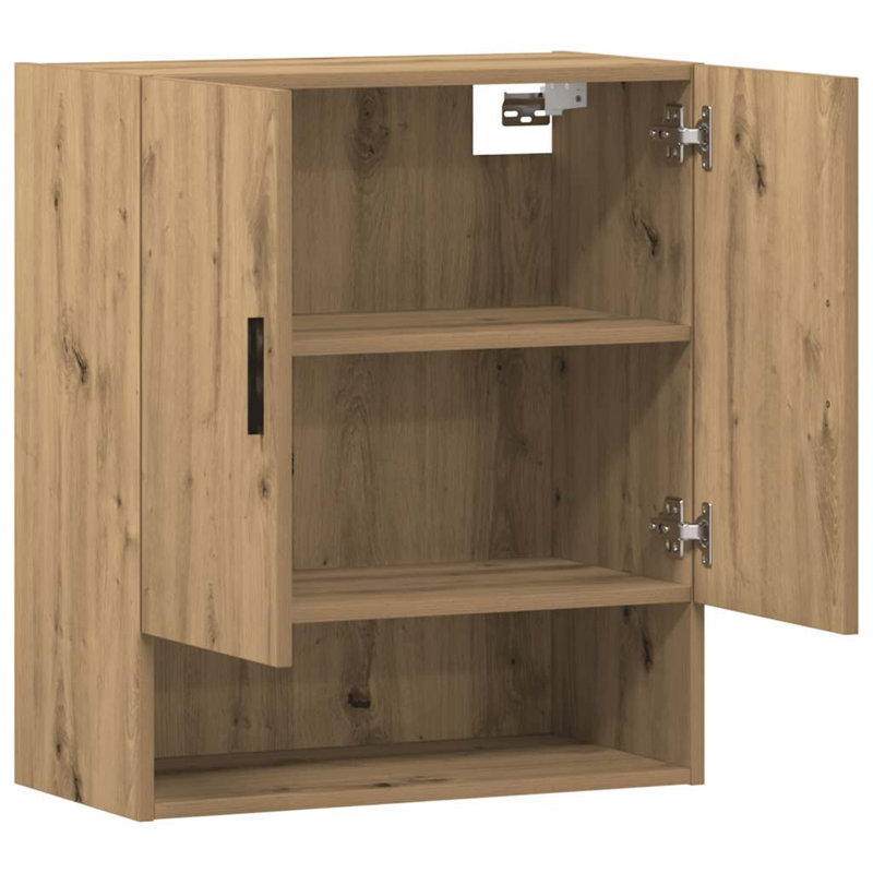 vidaXL Wall Cabinet Wall-mounted Engineered wood Garage Storage Unit, Artisan Oak