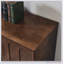 Buffet Mid-Century moderne cannelé avec pieds en bois