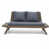 Coussin gris foncé / structure brune est en rupture de stock