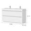 Ensemble de meuble-lavabo double 48 po Valdovinos