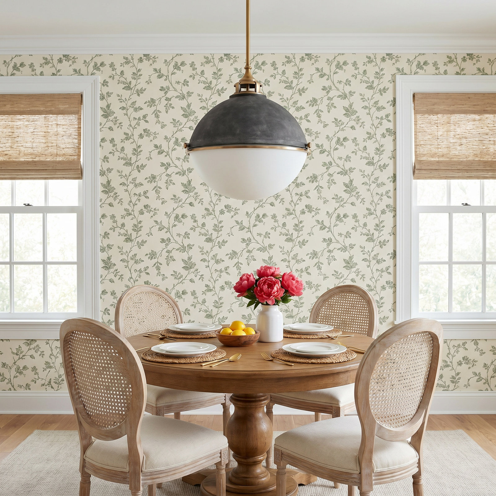3-Light Chandelier, Aged Zinc