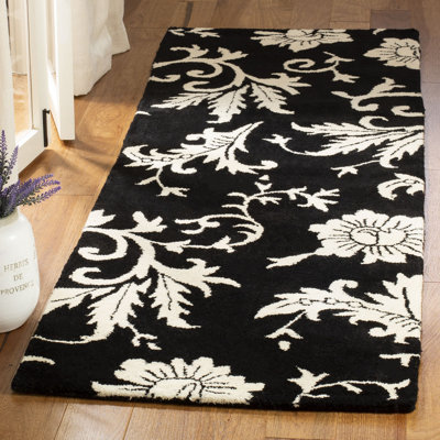 Tapis floral en laine touffeté à la main Cola Soho