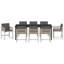 Eliezel 8 - Person Patio Dining Set with Rectangular Table-2134573329