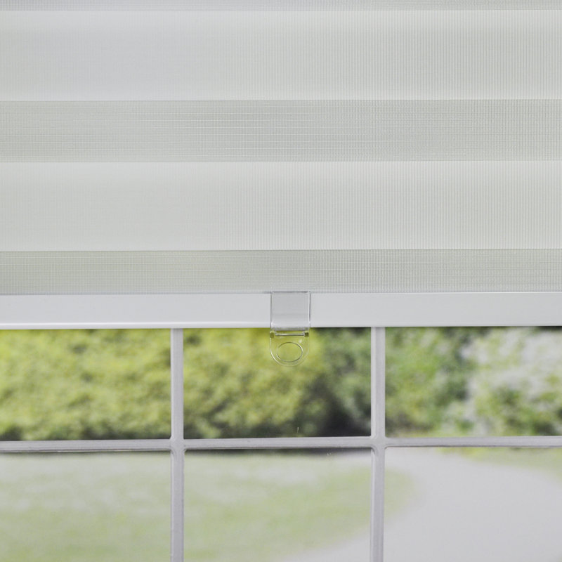 Cordless Room Darkening Zebra Shades, 27"W x 72"L