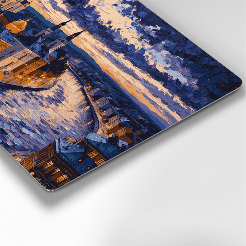 Art mural en métal mauve, Sergio, H 240 po x l 240 po x P 0,05 po