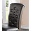 2 chaises de salle à manger en similicuir gris, garniture argent antique, coussins de siège, 2 pièces de style traditionnel, formelle classique Pu pour la maison