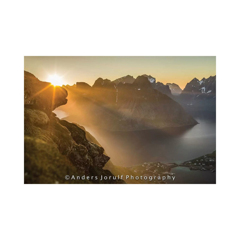 Midnight Sun, Norway II by Anders Jorulf - Wrapped Canvas Print, 66.04 cm H x 45.72 cm W x 1.91 cm D