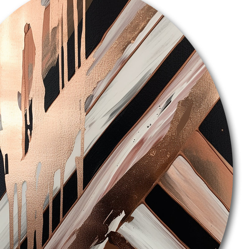 Décoration murale en métal Rosegold, H 29 po x l 29 po x P 1 po