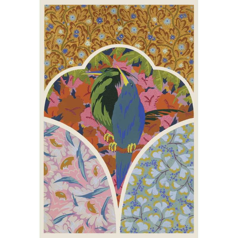 Art Deco Florals IV by Baxter Mill Archive - Wrapped Canvas Painting, 122cm H x 81cm W