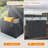 Waterproof Storage Deck Box Polypropylene Patio Lockable Organization Container Outdoor Side Table-105685984-105685983