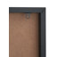 Natural Canvas With Black Stripe Pattern And Black Frame - Single Picture Frame Print on Canvas