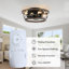Ventilateur de plafond encastré en cage 18 po Bowdoin