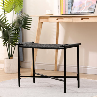 Corde en papier noir polyvalente - idéale pour les sièges d'appoint dans un cadre en métal et un bureau