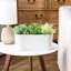 3-Slot Indoor Rectangular Ceramic Flower Pot Planter