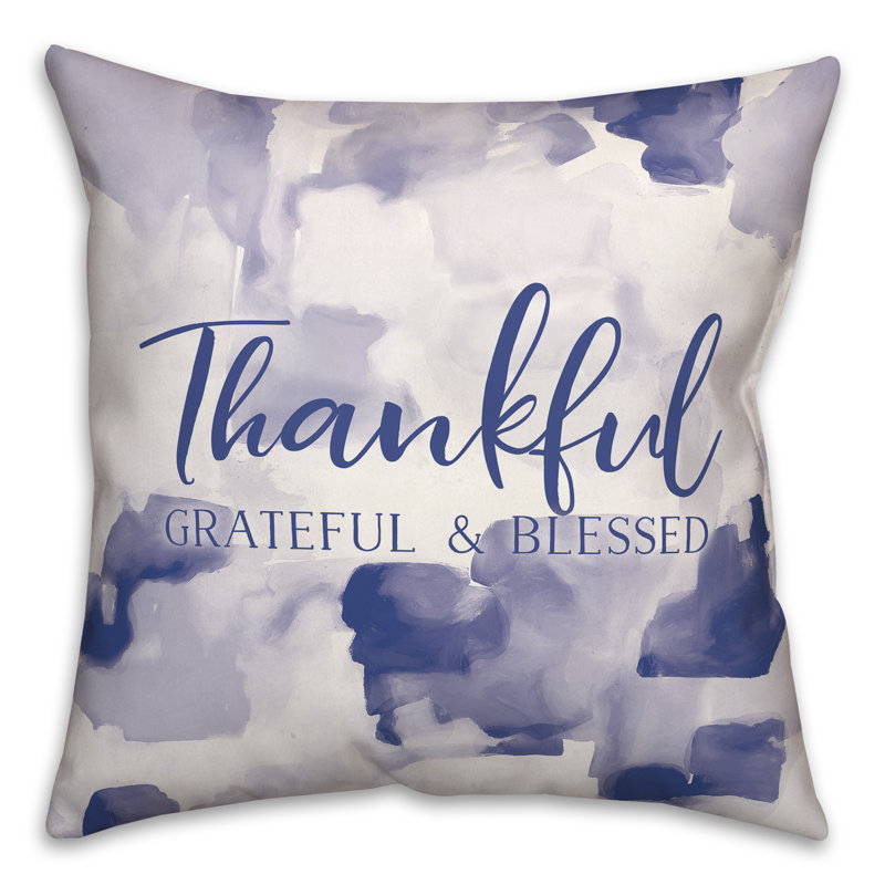  Housse et insert de coussin Thakful Grateful, 20 po X 20 po
