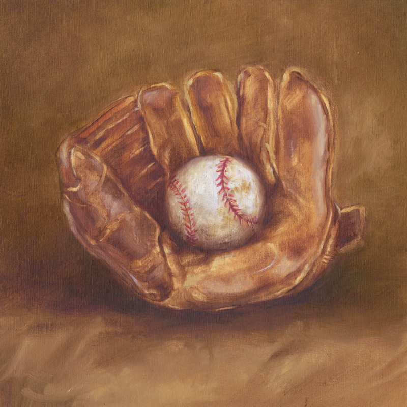 Rustic Sports III by Ethan Harper - Wrapped Canvas Painting, 91cm H x 91cm W