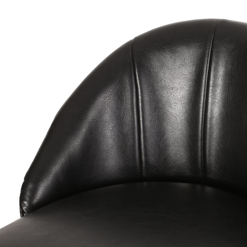 Collinston Upholstered Counter Stool, Black