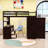 Loft Bed With Desk, Drawers, And Wardrobe-853863665-853863667