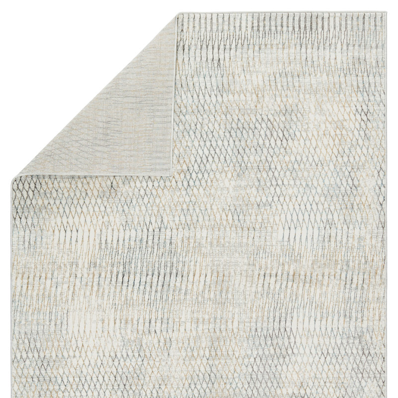 Tapis ivoire / gris Maranto, Tapis de couloir 2 pi 6 po x 10 pi