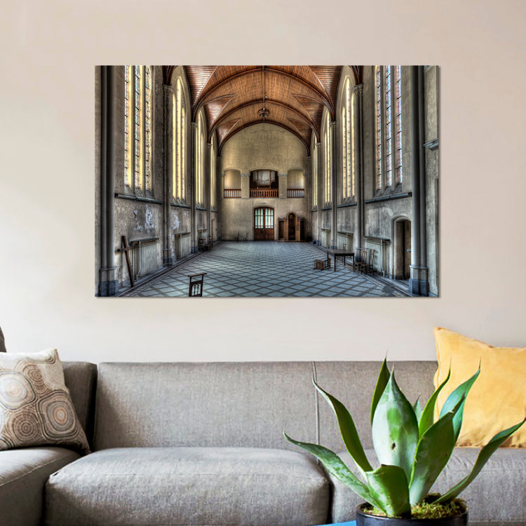 «Salve Matéri» par Ivo Sneeuw - reproduction de photo sur toile, H 26 po x l 40 po x P 1,5 po, Pas de tapis, Toile tendue