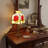 15" Tiffany Rose Table Lamp (Bulb Include)