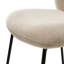Chaise rembourrée blanc cassé