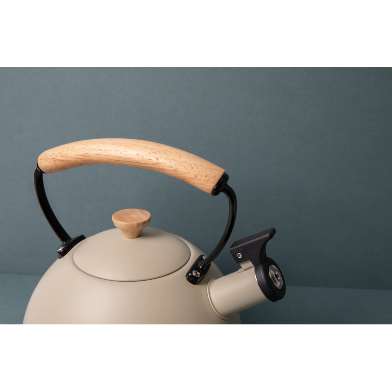 La Cafetière 1.6L Whistling Stovetop Tea Kettle, Latte