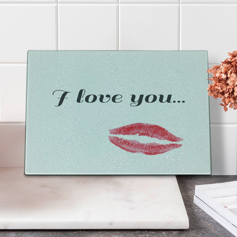 Planche à découper Ambesonne I Love You