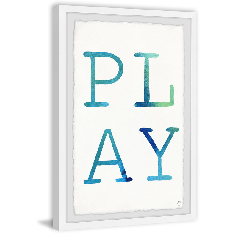Dallas Dallas Blue Play - Single Picture Frame Print, 30cm H x 20cm W