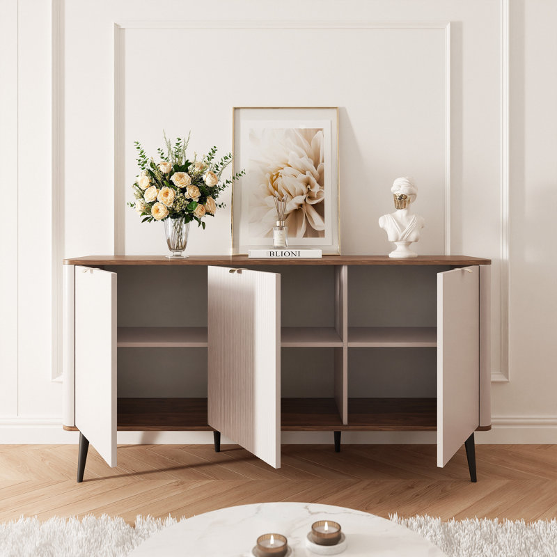 Navani Corner Accent Cabinet, Walnut