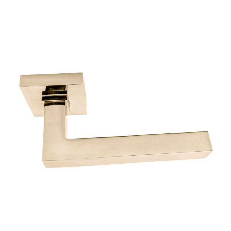 Full Double Dummy Door Lever Set, 10, Satin Brass