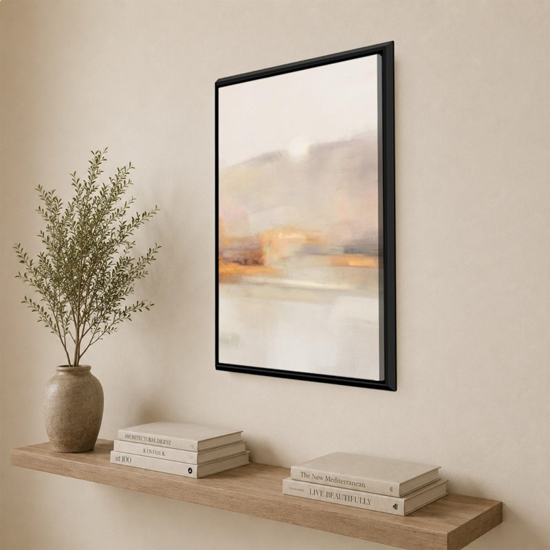 «Memory of the West No Pink» par Julia Purinton - impression sur toile, H 40 po x l 28 po, Noir