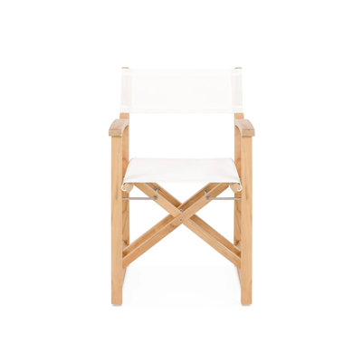 Classic Teak White Director Chair
