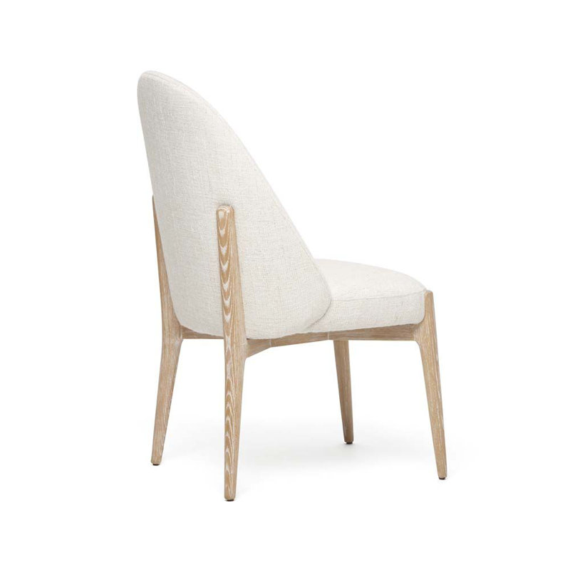 Oakley Upholstered Dining Chair, Whitewash