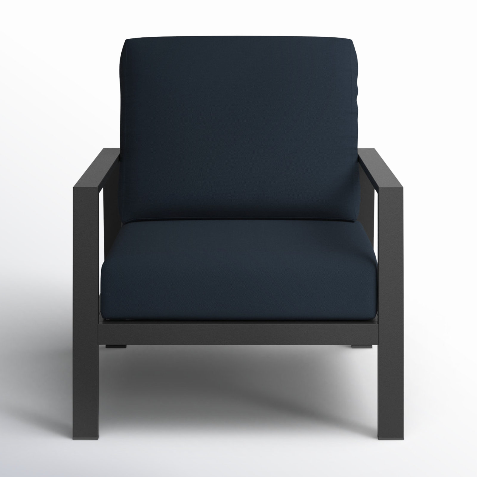Townsend 8-Person Sunbrella® Patio Seating Group, Mahogany, Canvas Navy Sunbrella® Canvas