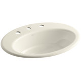 Thoreau Metal Oval Drop-In Bathroom Sink with Overflow