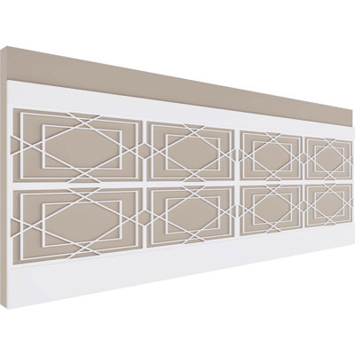 32'' H x 94.5'' W x 0.625'' D Expanded Cellular PVC Wainscot Paneling