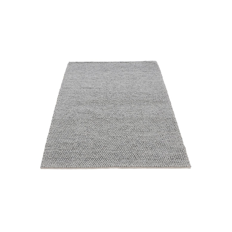 Handgefertigter Wollteppich Aus In Hellgrau Hand Loomed Area Rug, Rectangle 200 x 290cm