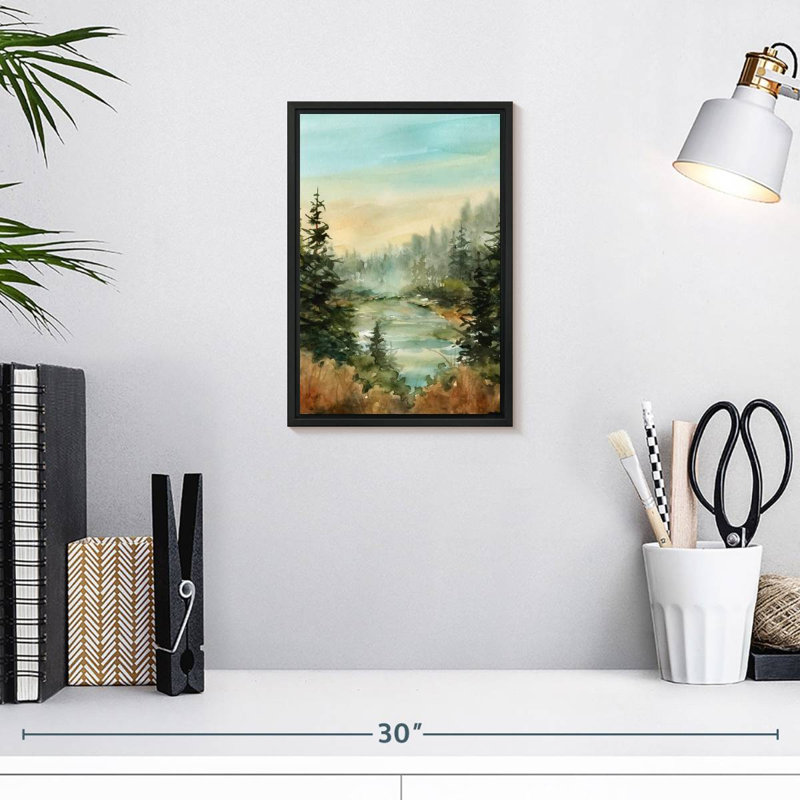Forest Favorite Spot, 9 po x 13 po, Cadre flottant noir