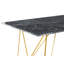 Dennie Glass Top Metal Base Dining Table