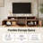 Modern Extendable TV Stand With Storage For Tvs Up To 100"