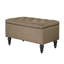 Banc de rangement rembourré avec pieds en bois massif Balcom-1873966650-1873684125